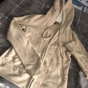 Beige zip up jacket